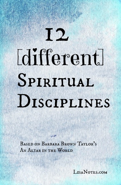 12 [different] Spiritual Disciplines