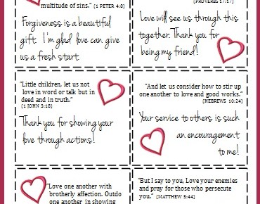 Print and share – 6 Love Notes from Scripture
