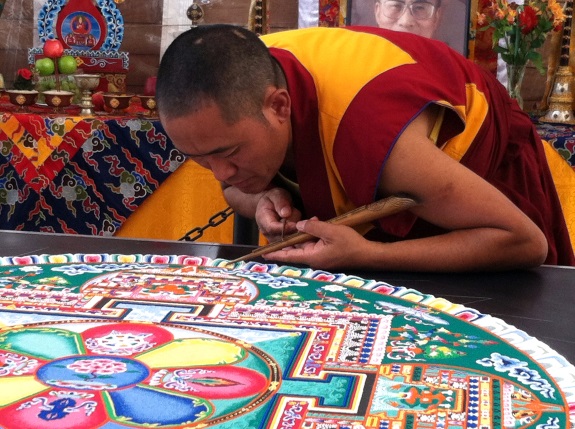 Tibetan-sand-mandala
