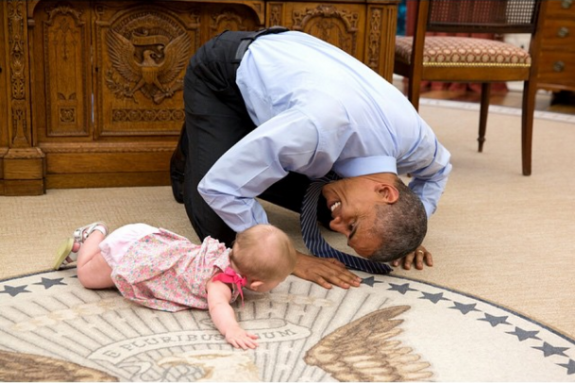 President Obama and kids