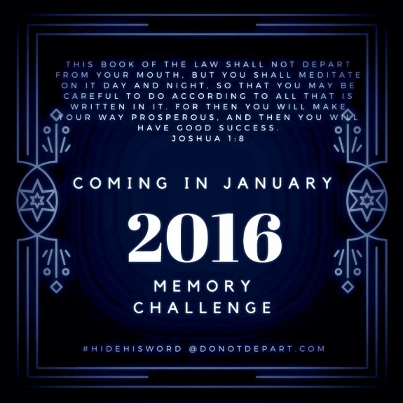new bible memory challenge 2016