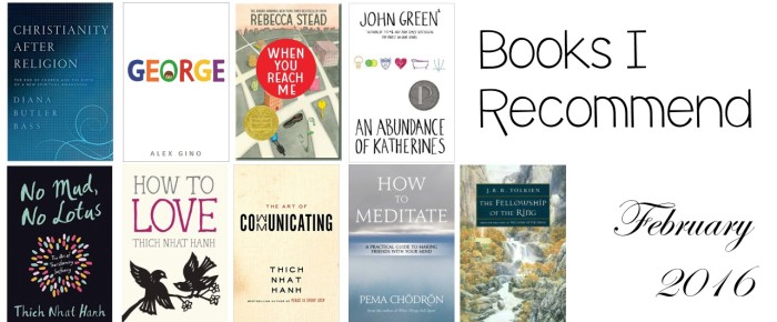 Books I Recommend – February 2016