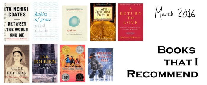 Books I Recommend – March 2016 Books I Recommend – March 2016