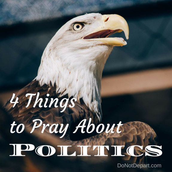 4 Things to Pray About Politics-Do-Not-Depart