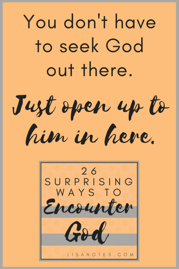 26 Ways to Encounter God series_Lisanotes