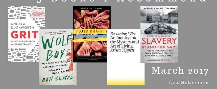 5 Books I Recommend – March 2017