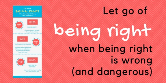 Let Go of Being Right