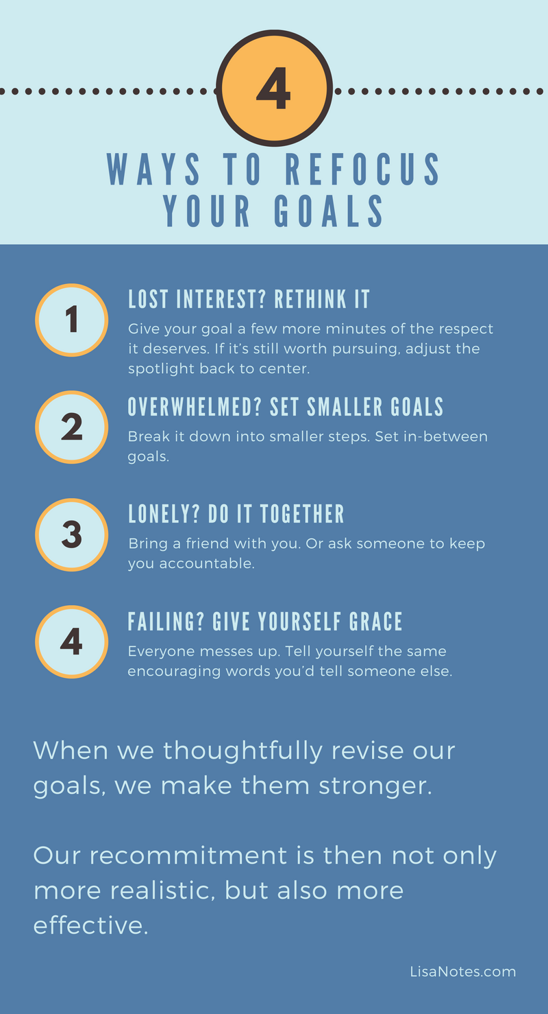 4 Ways to Refocus Goals