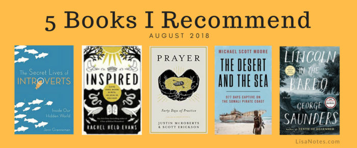 5 Books I Recommend – August 2018