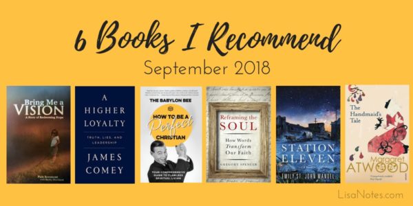 6 Books I Recommend - September 2018_LisaNotes