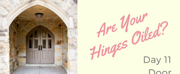 Oil the Hinges – Day 11 of Handmade