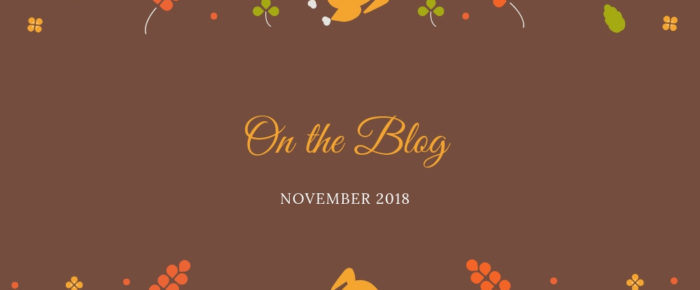 On the Blog – November 2018 On the Blog – November 2018