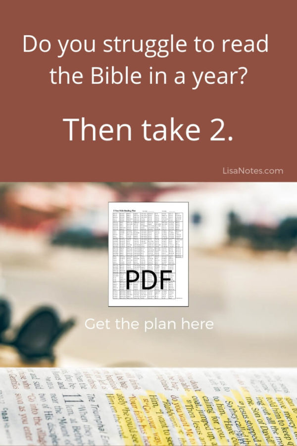 2 Year Bible Reading Plan Updated 