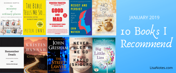 10 Books I Recommend + Video – January 2019