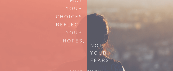 Choose from Hope, Not Fear