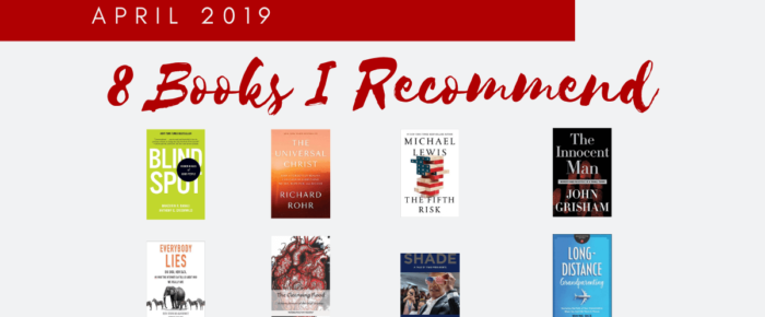 8 Books I Recommend + Video Review – April 2019 8 Books I Recommend + Video Review – April 2019
