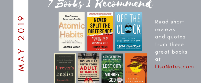7 Books I Recommend – May 2019