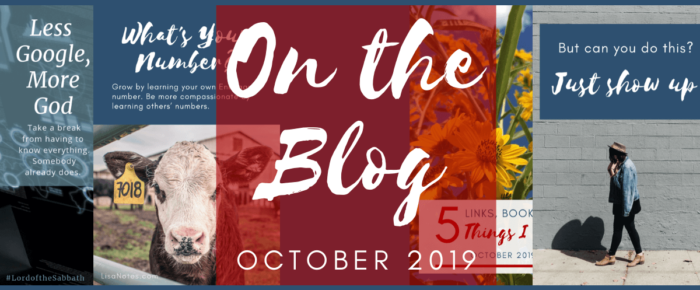 On the Blog – October 2019
