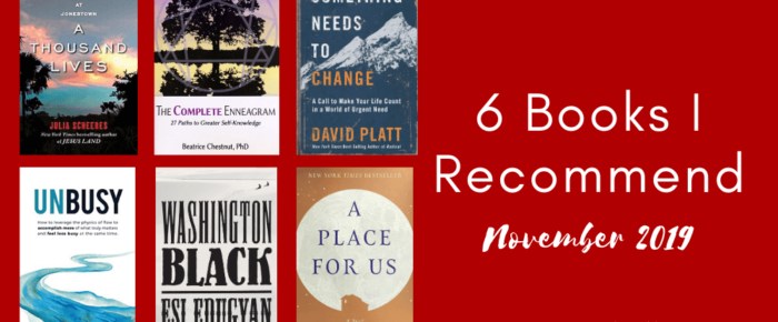 6 Books I Recommend – November 2019