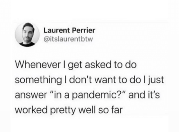 in a pandemic