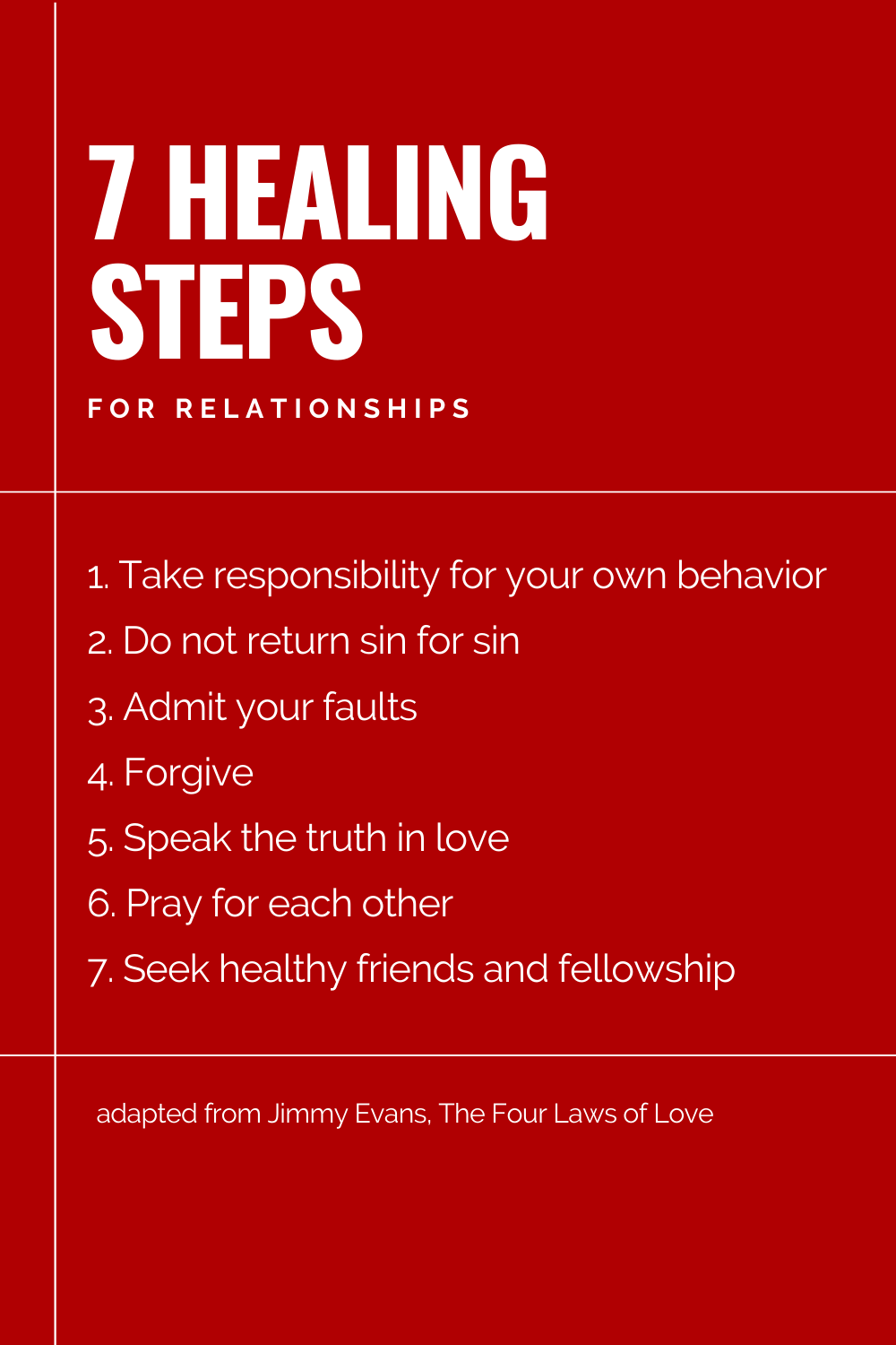 7 Healing Steps For Relationships 
