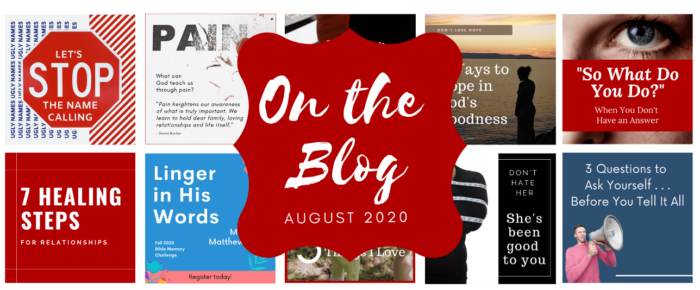 On the Blog—August 2020