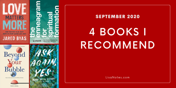 4 Books I Recommend September 2020_Lisanotes