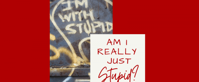 Am I Really Just Stupid?