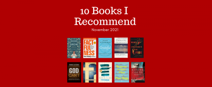 10 Books I Recommend—November 2021
