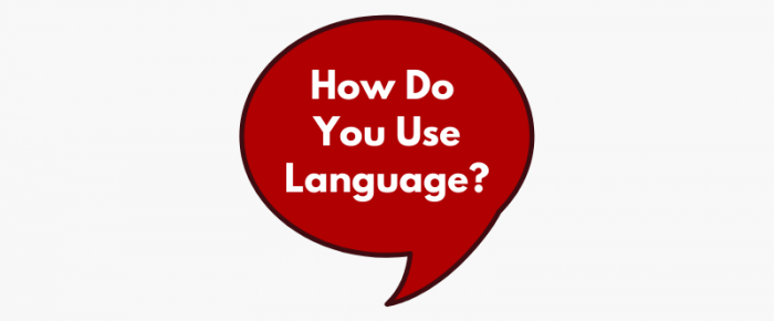 How Do You Use Language?