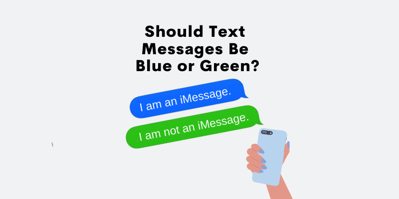 blue green text messages