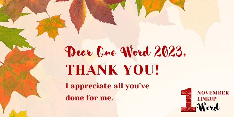 Tell Your One Word 2023 "Thank You!"
