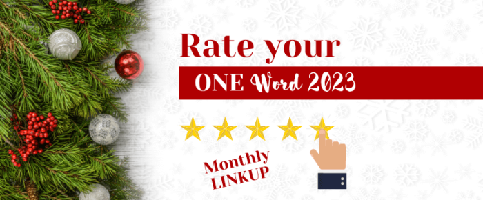 Rate Your One Word 2023 on a Scale of 1-5 {One Word 2023 December Linkup}