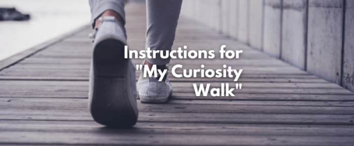 Instructions for “My Curiosity Walk” Instructions for “My Curiosity Walk”