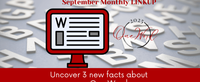 Your One Word Challenge: Discover 2–3 New Insights This Month {One Word 2025 September Linkup}