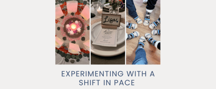 Experimenting with a Shift in Pace (Share 4 Somethings) —Share Four Somethings February 2026