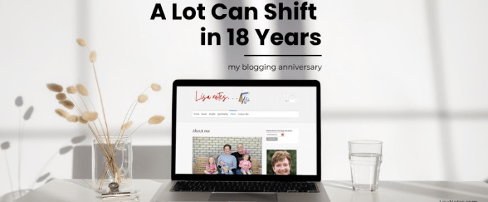A Lot Can Shift in 18 Years: My Blogging Anniversary —Four blog posts, four snapshots, one ongoing story